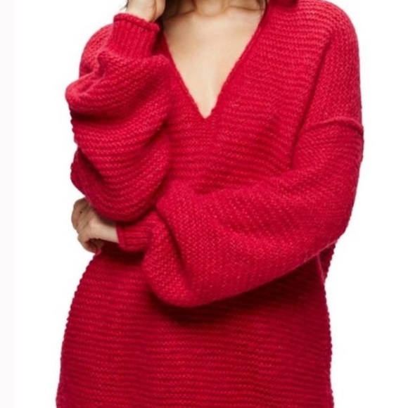 FREE PEOPLE ⭐️ alpaca sweater - Picture 1 of 7